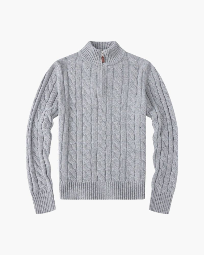 Women's Verbier Half Zip Sweater Bernard Grimberg Women Gray S 