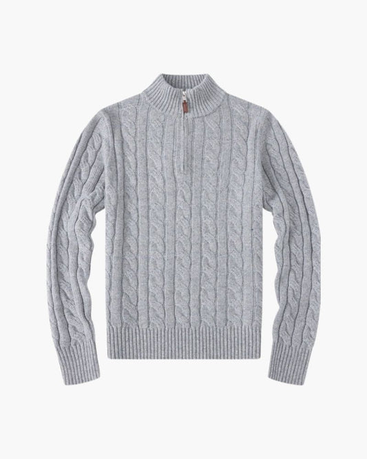 Women's Verbier Half Zip Sweater Bernard Grimberg Women Gray S 