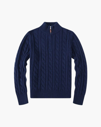 Women's Verbier Half Zip Sweater Bernard Grimberg Women Marine S 