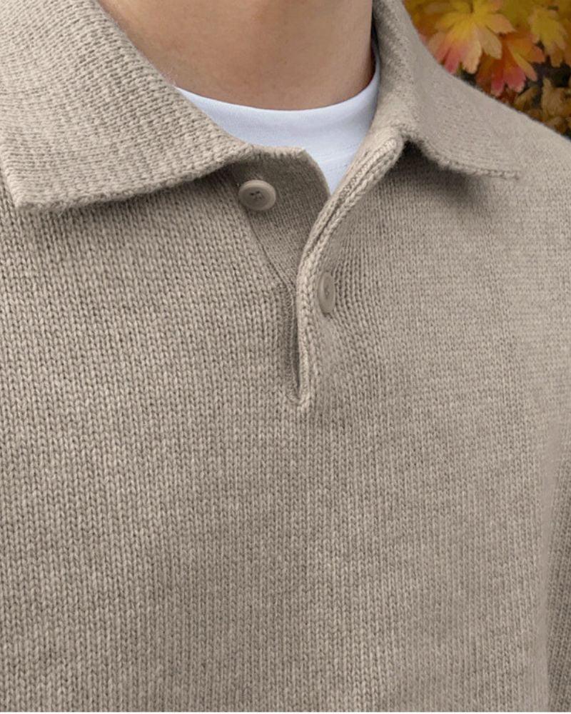 Woolen Button Half Zip 0 oldmoneystyle 