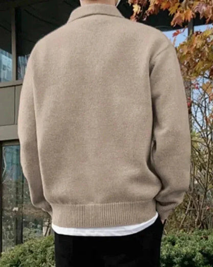 Woolen Button Half Zip 0 oldmoneystyle 