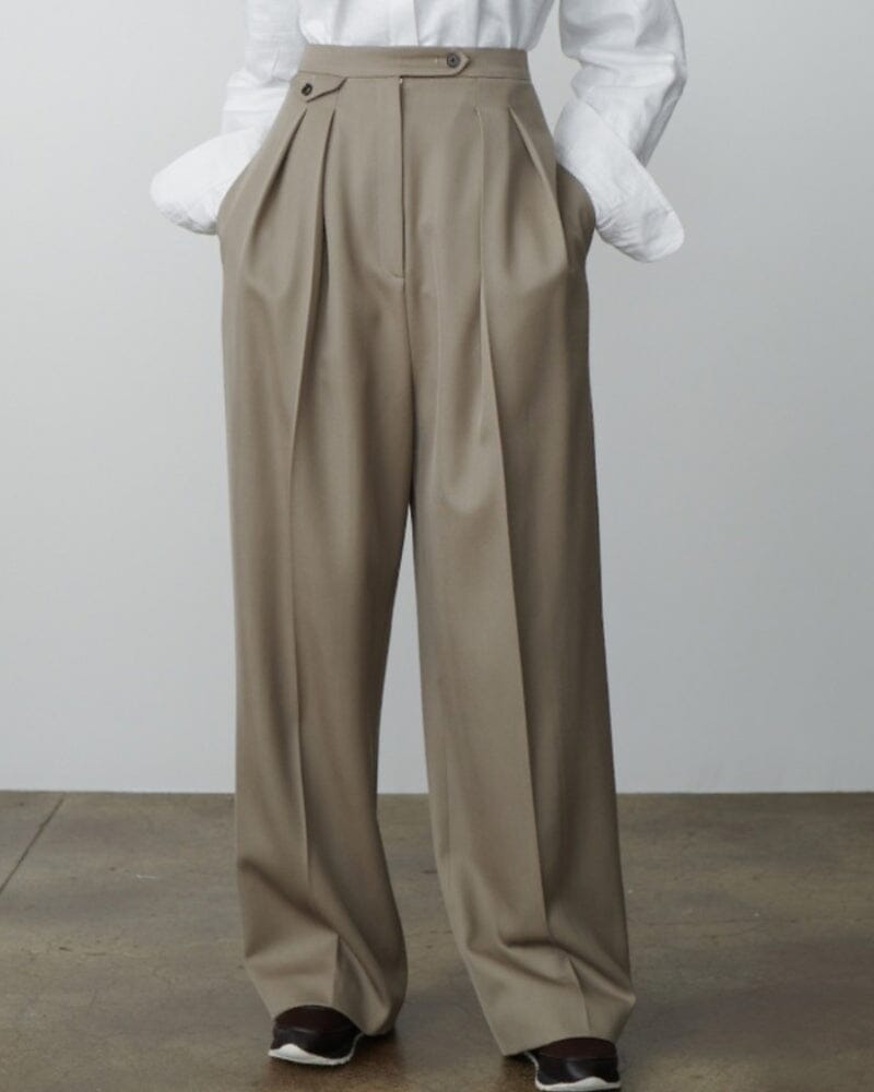 Woolen Oversized Pantalon Bernard Grimberg Women L 
