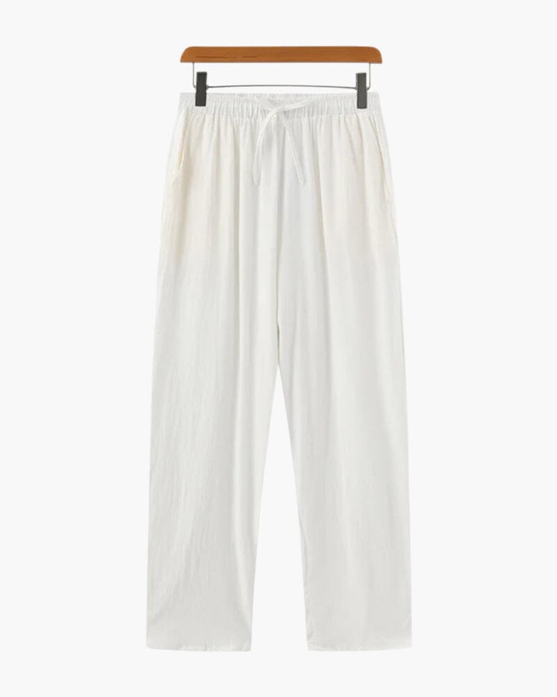 Zanzibar - Linen Pantalon Bernard Grimberg WorldWide White S 