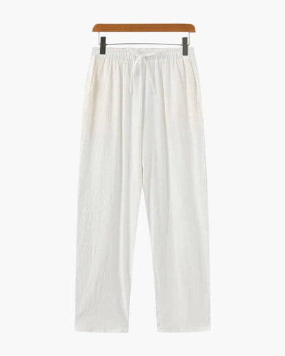 Zanzibar - Linen Pantalon Bernard Grimberg WorldWide White S 