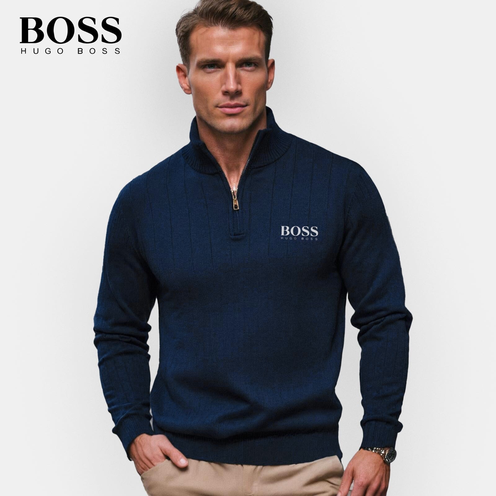 Zip-up sweater (CLEARANCE) Bernard Grimberg 