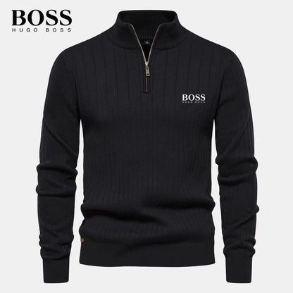 Zip-up sweater (CLEARANCE) Bernard Grimberg Black S 