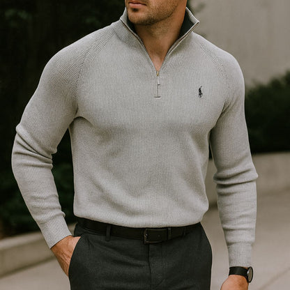 Zipped Collar Sweater R&L + Free Watch Bernard Grimberg 