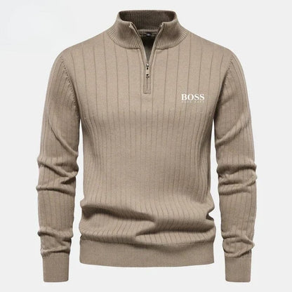 Zipped Pullover ( CLEARENCE SALE ) Bernard Grimberg Beige S 