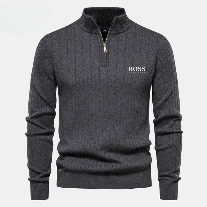 Zipped Pullover ( CLEARENCE SALE ) Bernard Grimberg Grey S 