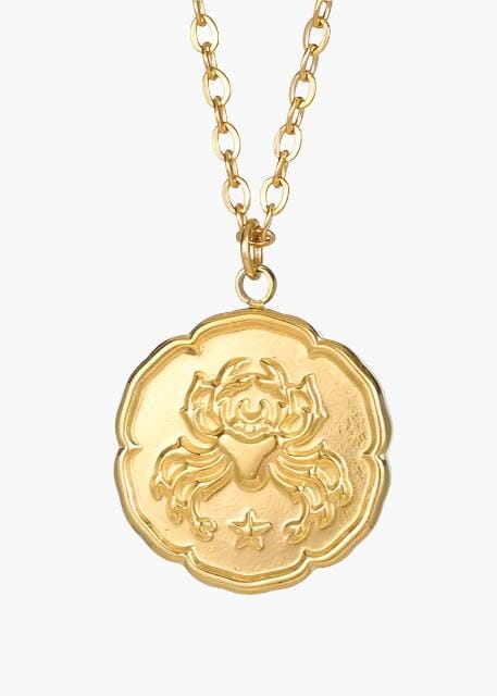 Zodiac Sign Necklace - Gold Bernard Grimberg Cancer 