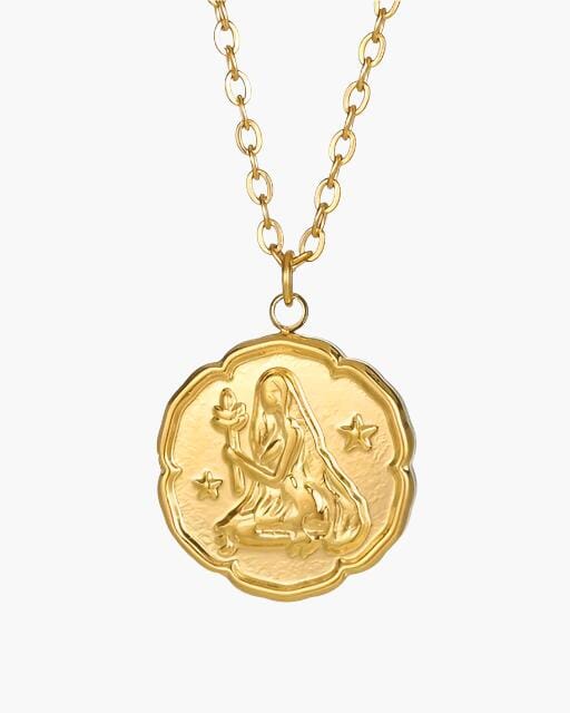 Zodiac Sign Necklace - Gold Bernard Grimberg Virgo 