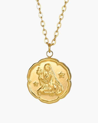 Zodiac Sign Necklace - Gold Bernard Grimberg Virgo 